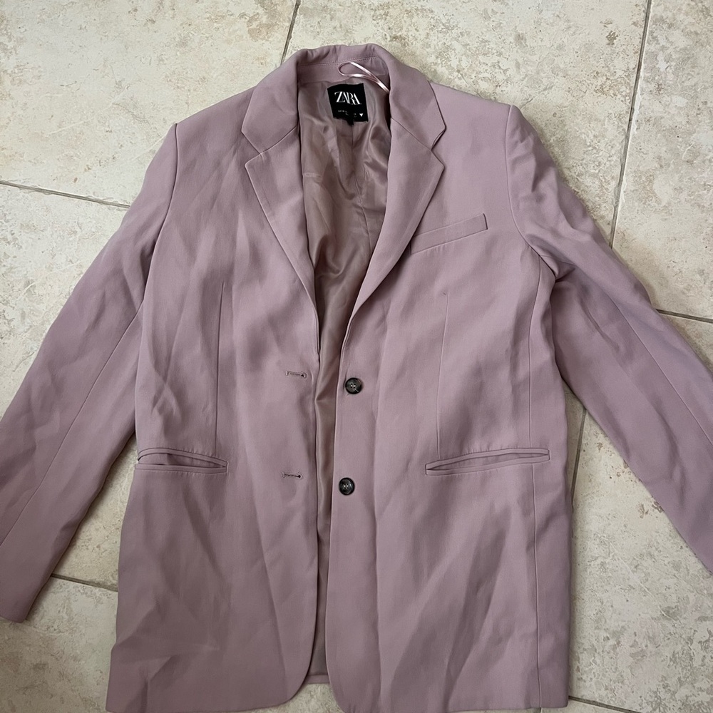 Zara light dusty pink blazer